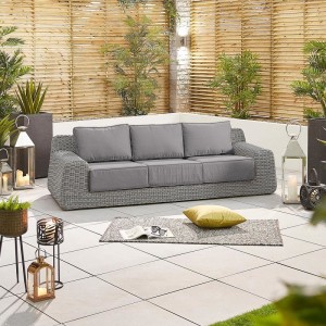 Nova - Luxor 4G Rattan Corner Sofa Set - White Wash
