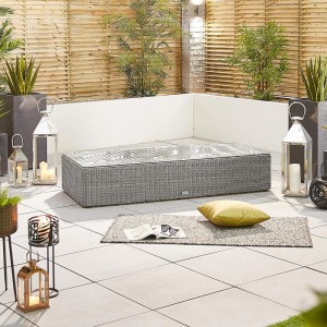 Nova - Luxor 4G Rattan Corner Sofa Set - White Wash
