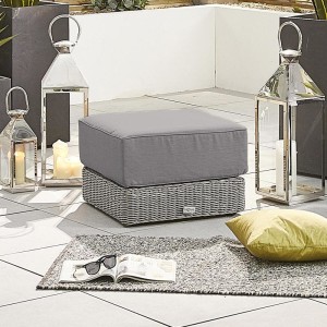 Nova - Luxor 3F Rattan Corner Sofa Set - White Wash