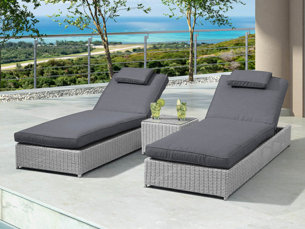 Heritage Rhodes Sun Lounger Set - London